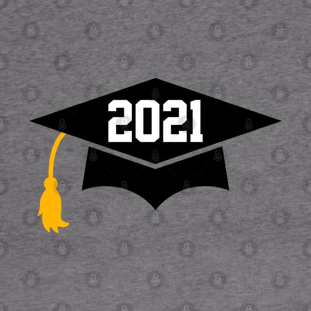 Senior 2021 - Graduation Cap Design T-Shirt by Hobbybox